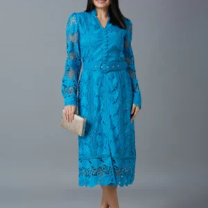 HAKOBA LUXE FARAH BLUE DRESS