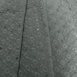 BAHAR 6321 Grey Sequence Embroidered Fabric