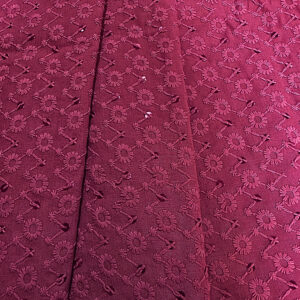 BAHAR 6321 Maroon Sequence Embroidered Fabric