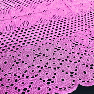 MAGNA 0490 Pink Embroidered Fabric