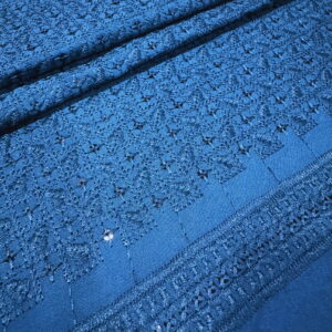 KORA 40342 Embroidered Turquiose Rayon Fabric