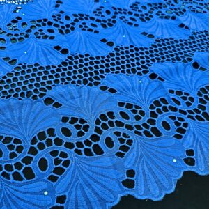SIGMA A8702 Blue Embroidered Fabric