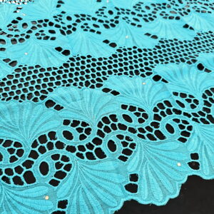 SIGMA A8702 Turquoise Embroidered Fabric