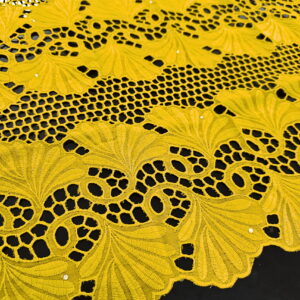 SIGMA A8702 Yellow Embroidered Fabric