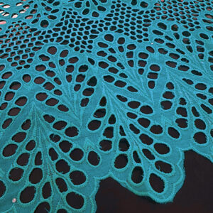 SIGMA A8743 Turquiose Embroidered Fabric