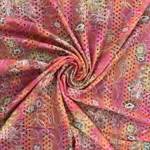 Blossom Print Embroidery Fabric