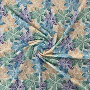 Gulzar Print Embroidery Fabric