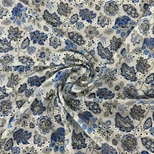 Gulpari Print Embroidery Fabric