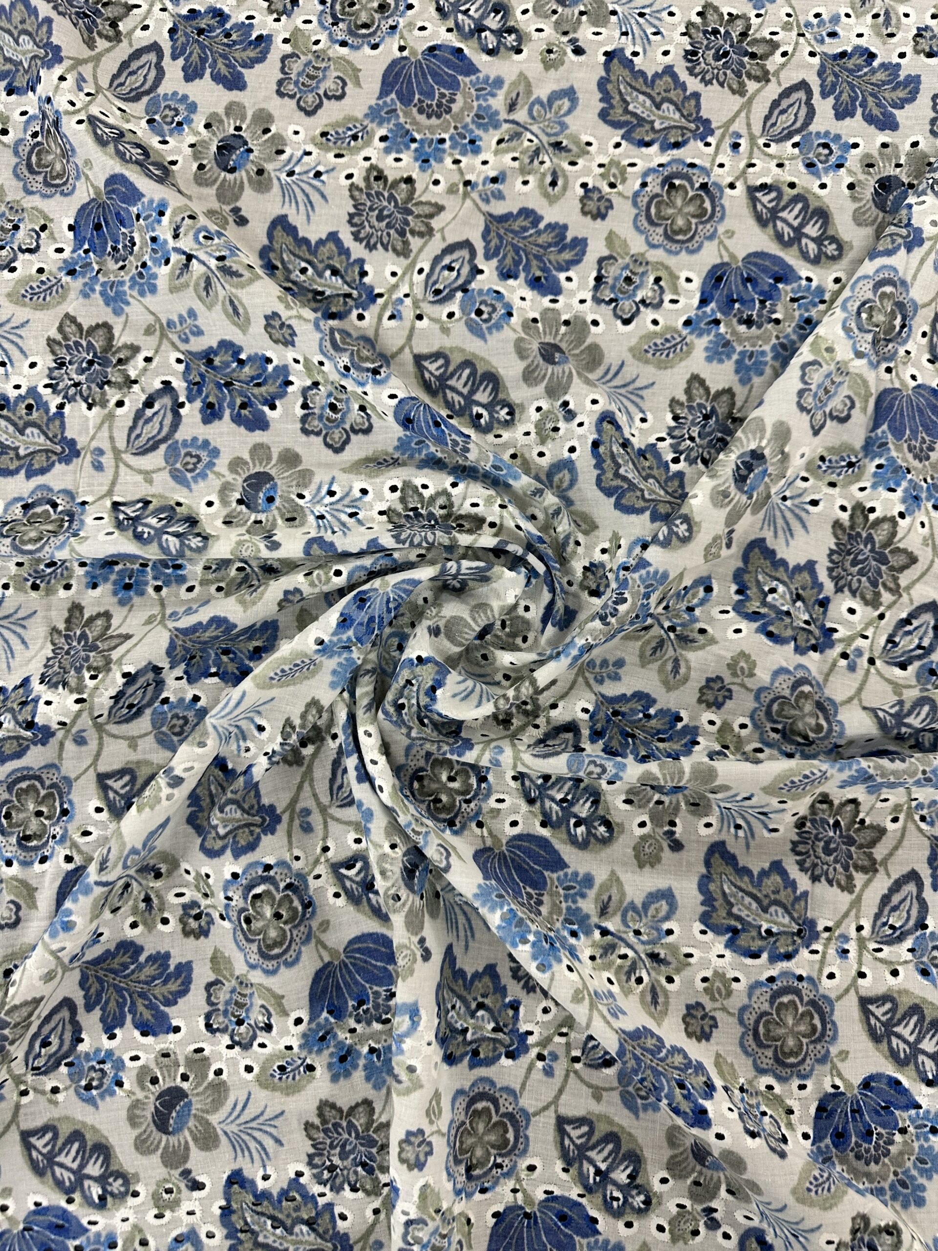 Gulpari Print Embroidery Fabric