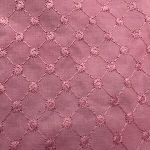 BAHAR 1103 Dark Pink Embroidered Fabric