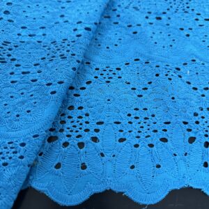 MAGNA 0486 Blue Embroidery Fabric