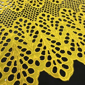 SIGMA A8743 Yellow Embroidered Fabric