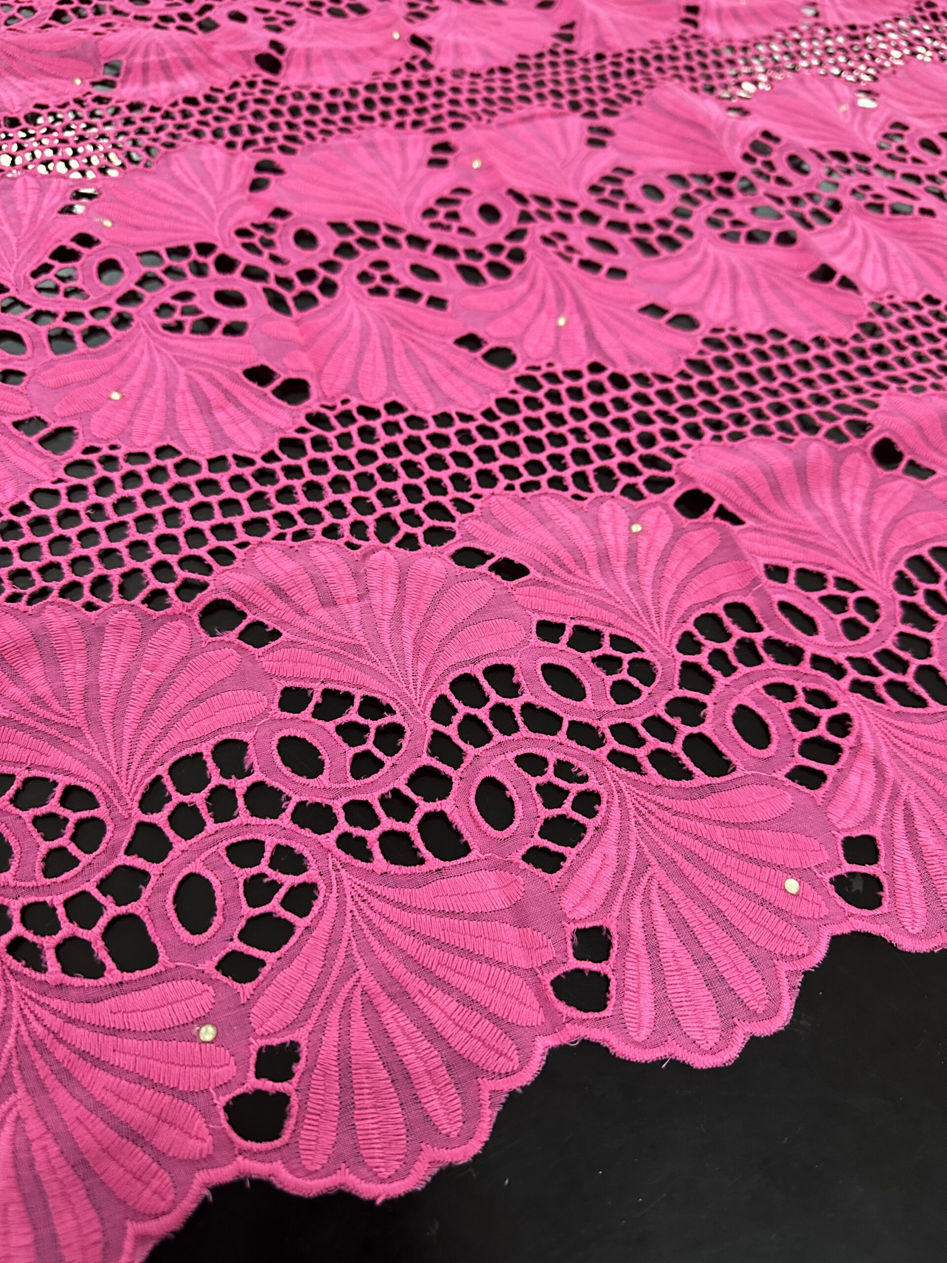 SIGMA A8702 Embroidered Pink Fabric