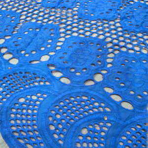 SIGMA A8703 Blue Embroidered Fabric