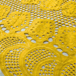 SIGMA A8703-12 Yellow Embroidered Fabric