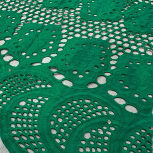 SIGMA A8703 Green Embroidered Fabric