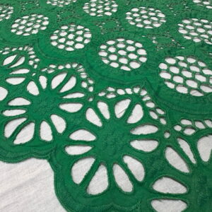 SIGMA A8745 Green Embroidered Fabric