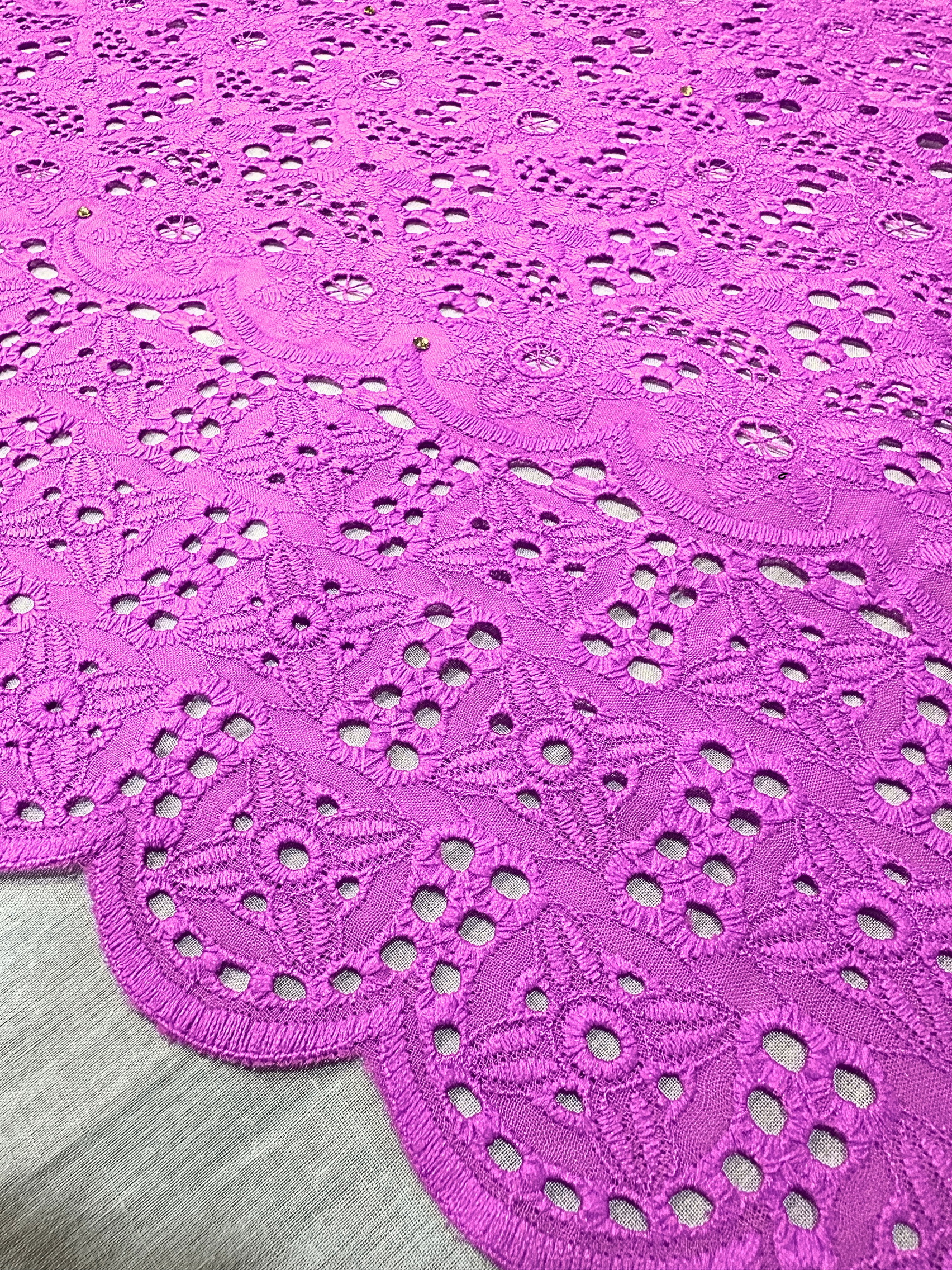 MAGNA 0489 Pink EMB Fabric