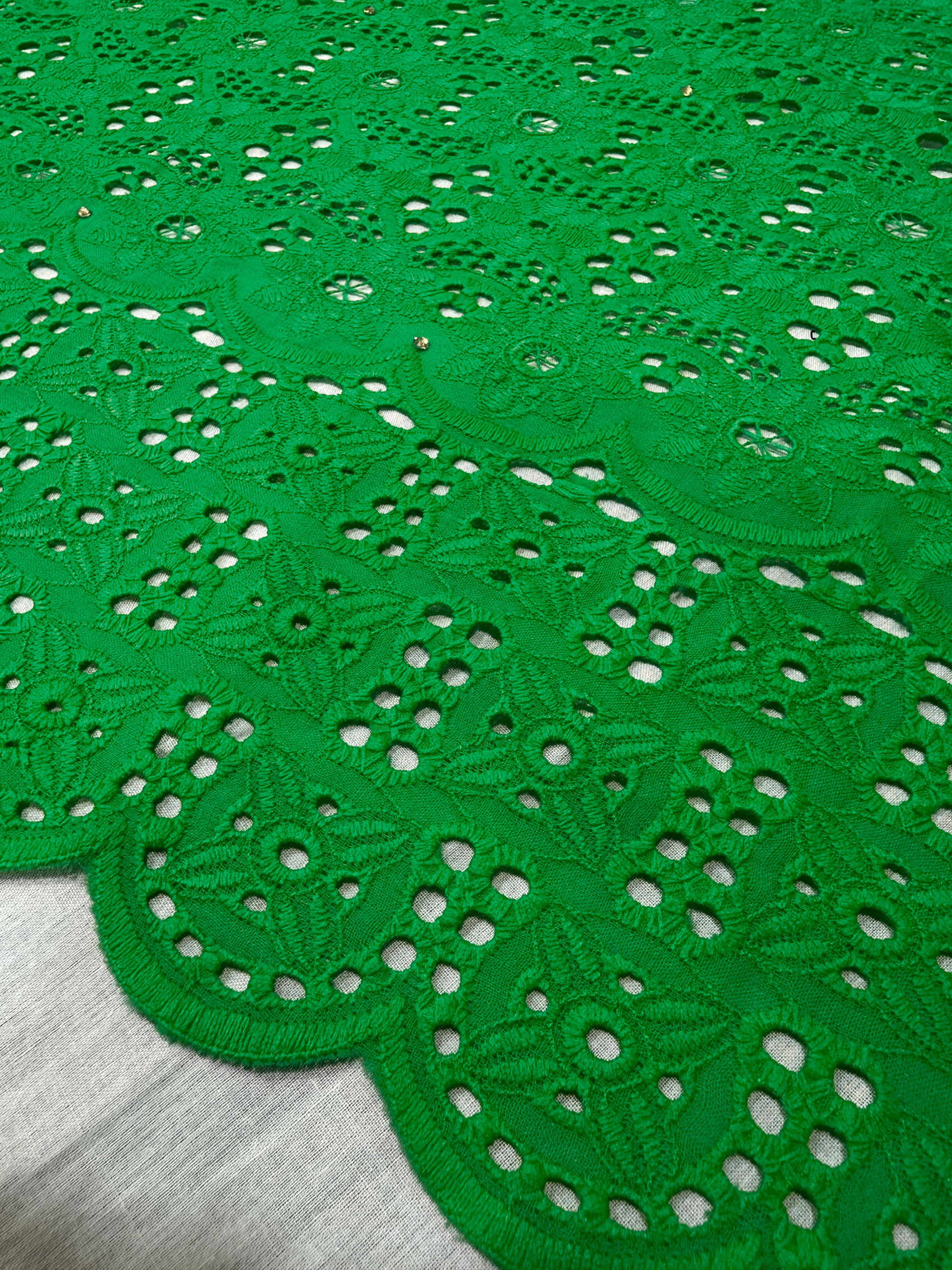 MAGNA 0489 Green EMB Fabric