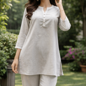 ‘Saada in style’ Light Grey Co-ord Set TUP-002 <br>   (Set of 5 - M , L, XL, XXL, 3XL)