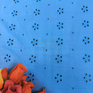 MAHA Sky Blue Cotton Fabric- PE0465A