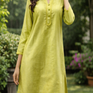 ‘Saada in style’ Lime Green Kurta TUP-004 <br>   (Set of 5 - M , L, XL, XXL)
