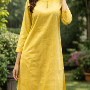 “Saada in style”  Yellow Kurta TUP-007 <br>   (Set of 5 - M , L, XL, XXL, 3XL)
