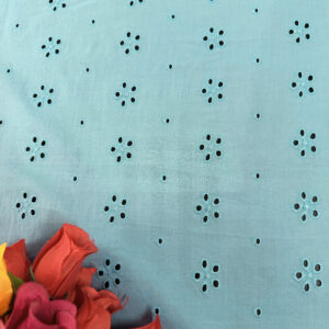 MAHA Light Turquiose Cotton Fabric- PE0465A