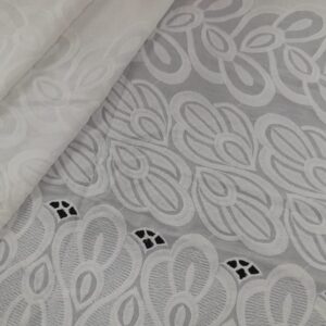 MAHA White Cotton Fabric Dno -11198