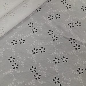 MAHA White Cotton Fabric- DNo 8236